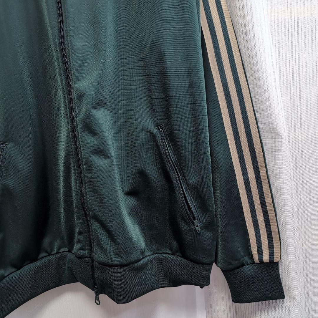 【古着】adidas ダークグリーン ジップアップジャージ