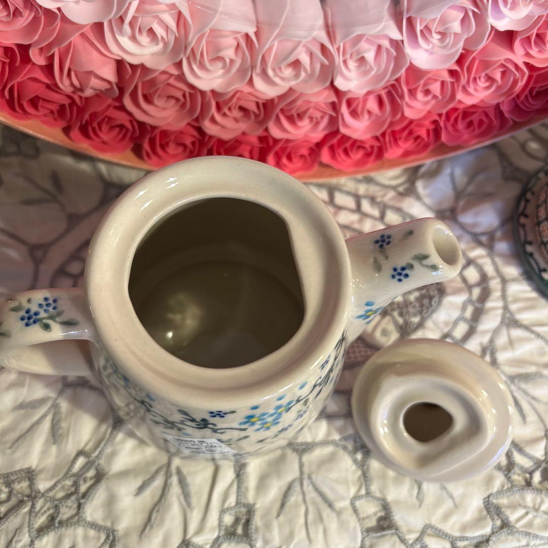 ☆★まるり★☆ポタリー / ひとりカフェセット 〜☆水色小花の小枝☆〜