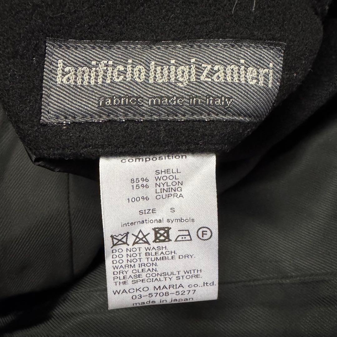 3576【希少・イタリア製生地使用】ワコマリア メルトンウール バルカラーコート