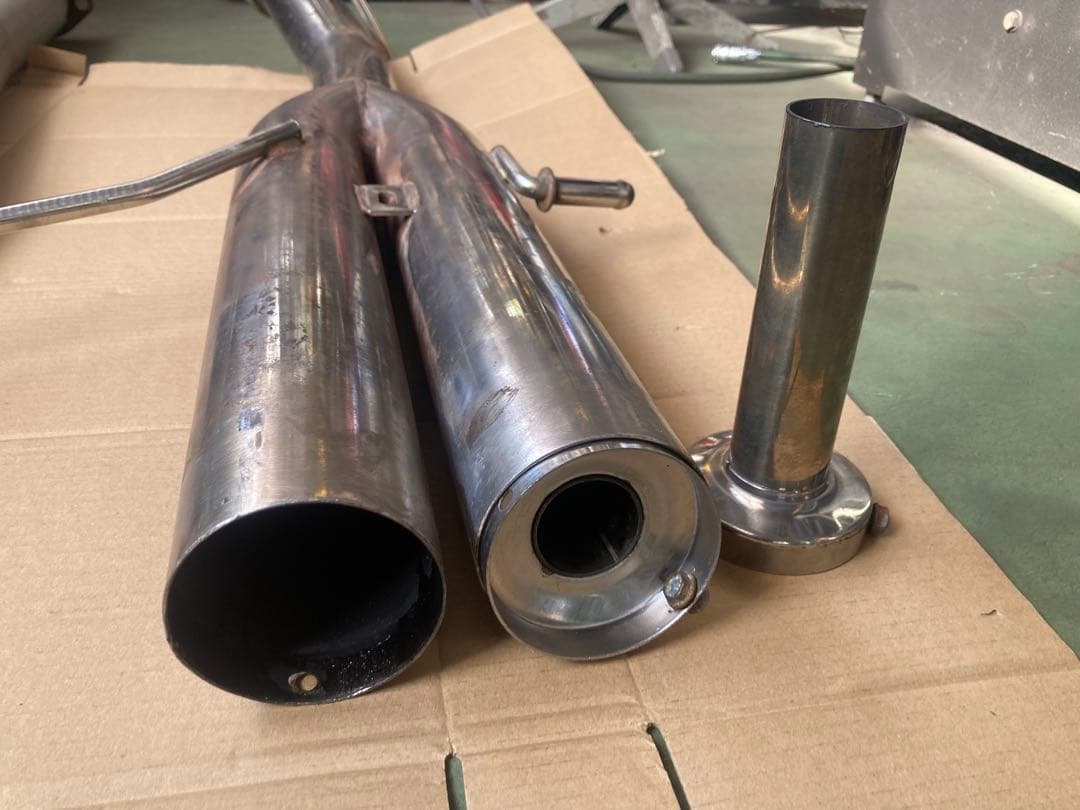 スバル　インプレッサWRX GDA サムライパワー　デュアルストレートマフラー