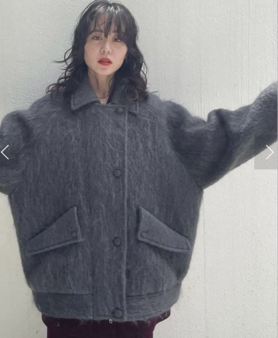 AMERI UND MOHAIR SHAGGY FLIGHT JACKET新品