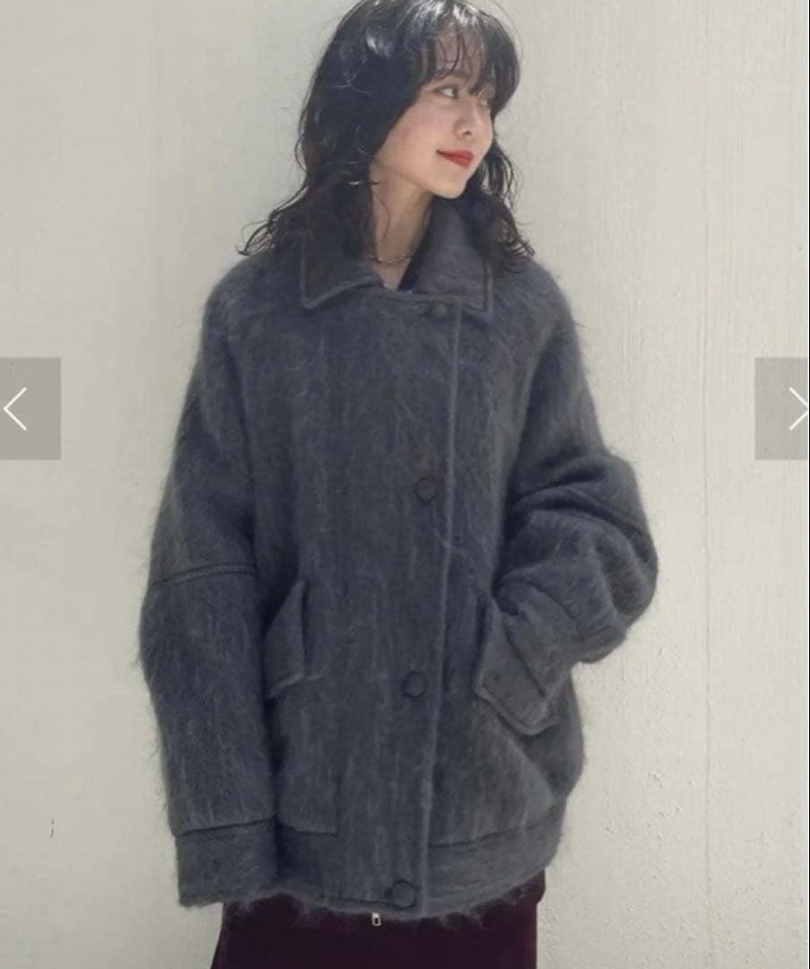 AMERI UND MOHAIR SHAGGY FLIGHT JACKET新品
