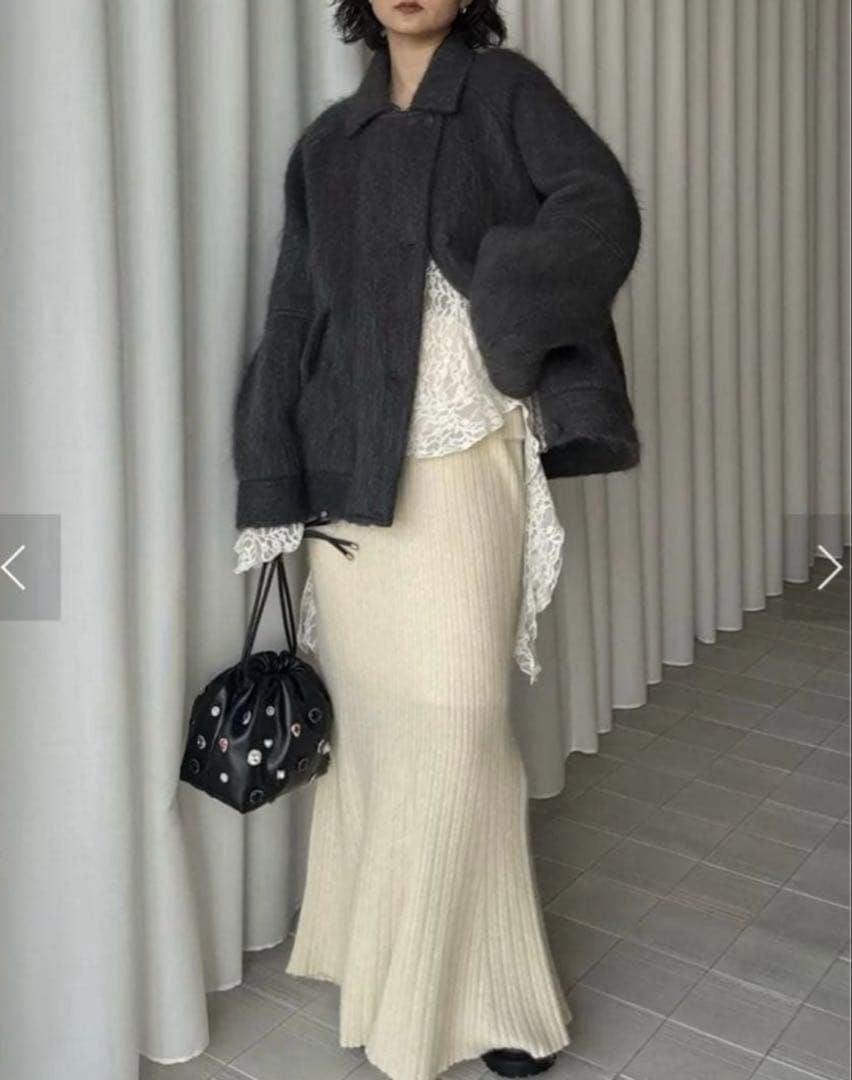 AMERI UND MOHAIR SHAGGY FLIGHT JACKET新品