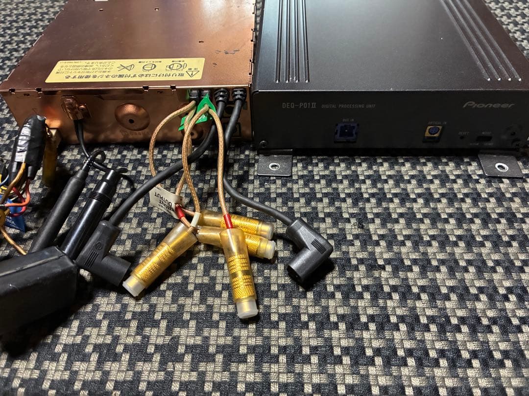 カロッツェリア　DEX-P01Ⅱ DEQ-P01Ⅱ リモコン2個　配線