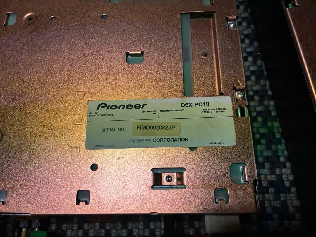 カロッツェリア　DEX-P01Ⅱ DEQ-P01Ⅱ リモコン2個　配線