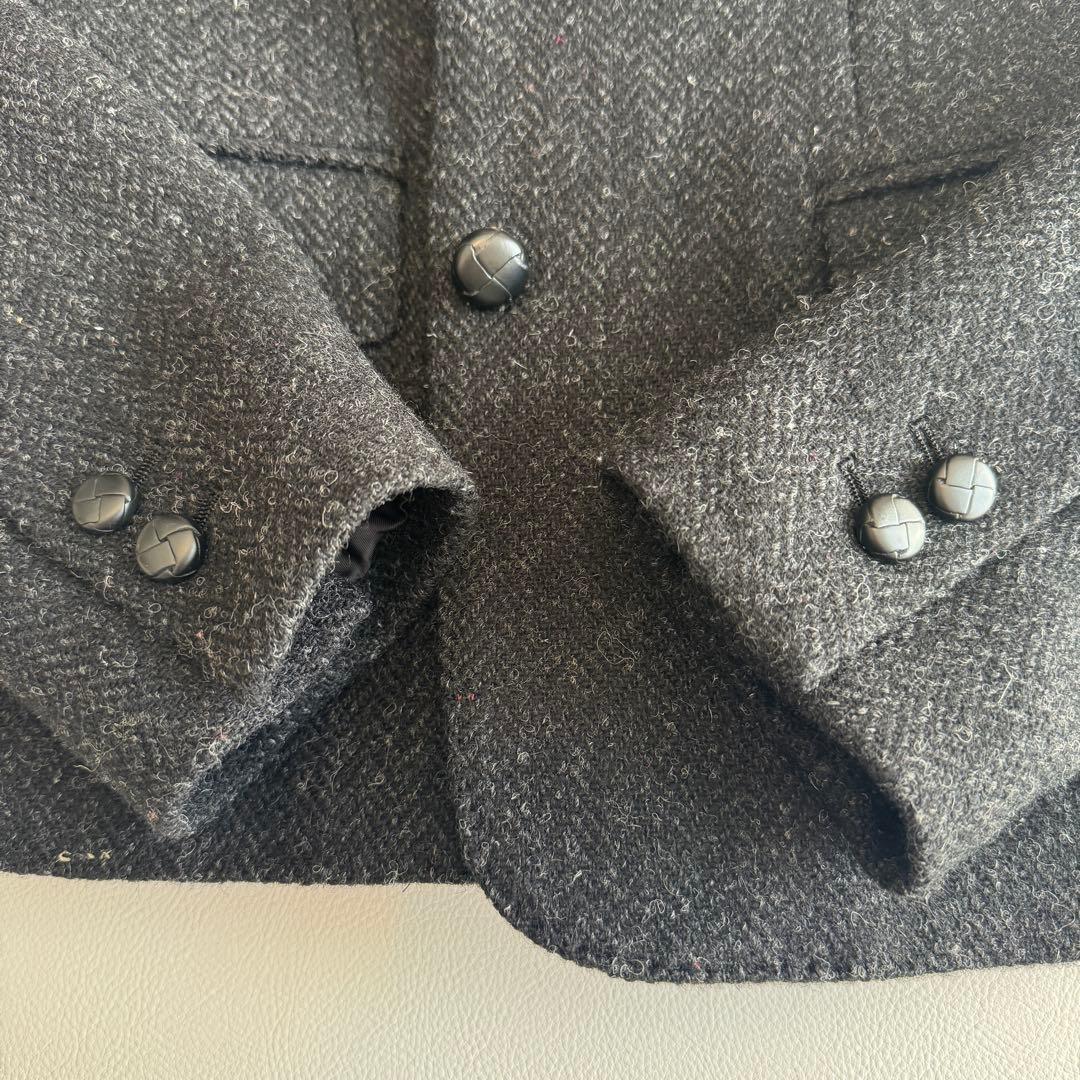 美品☺️マーガレットハウエルテーラードジャケット ハリスツイード黒系Mサイズ