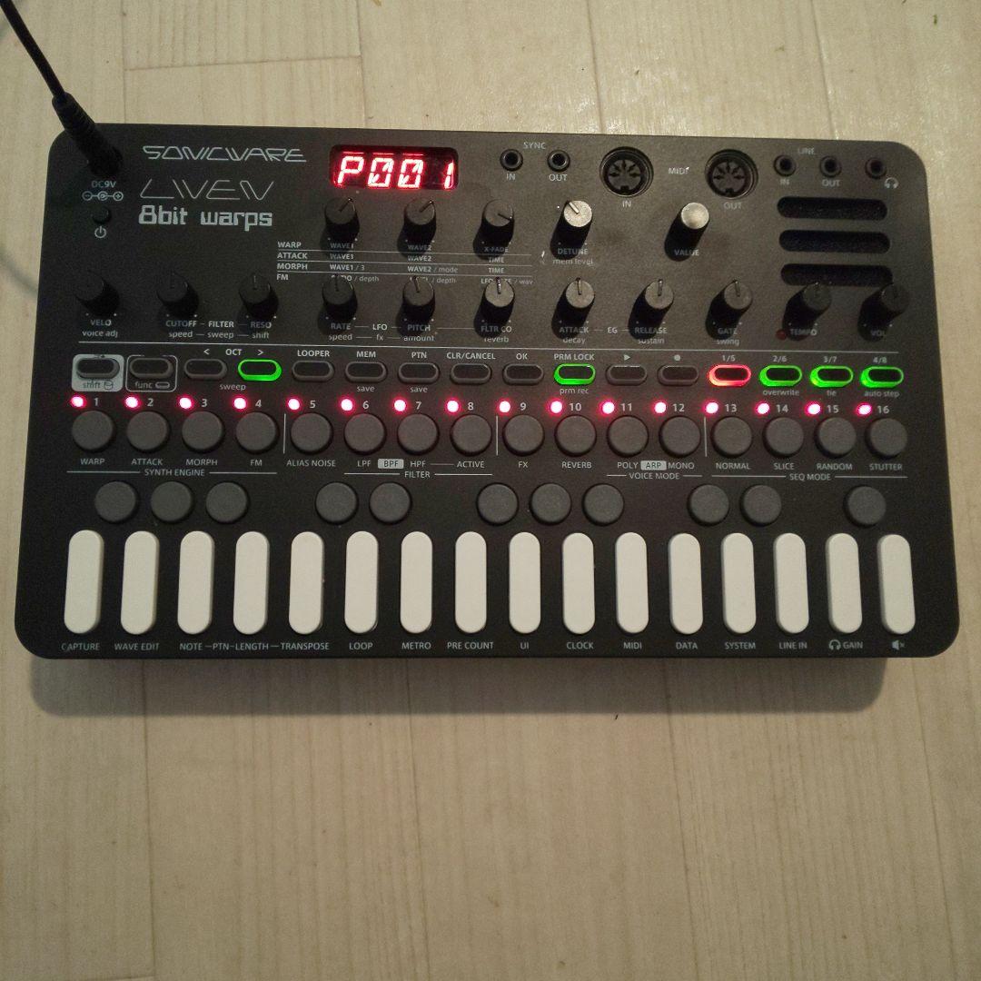美品SONICWARE LIVEN 8bit warps 8ビットシンセサイザー