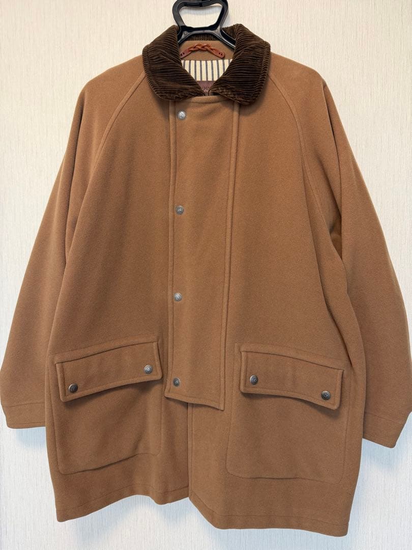 お*き様 ZEGNA Machinò ウールコート メンズ茶系 コーデュロイ襟