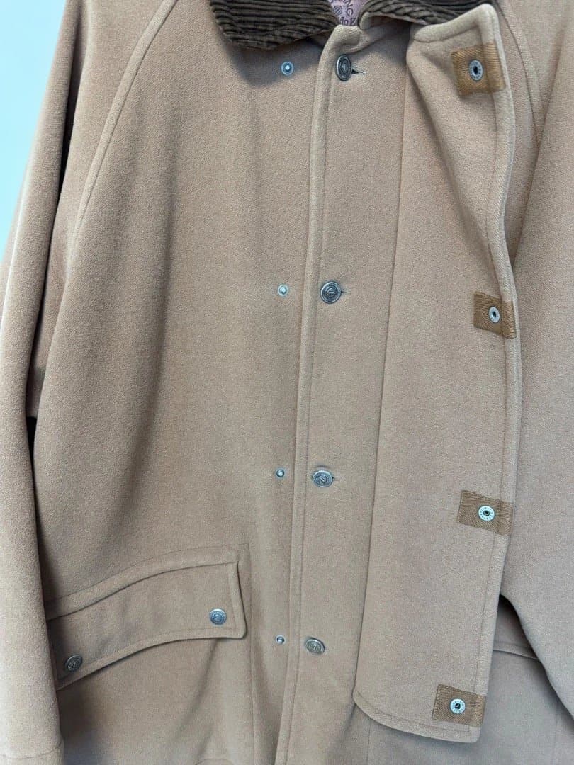 お*き様 ZEGNA Machinò ウールコート メンズ茶系 コーデュロイ襟