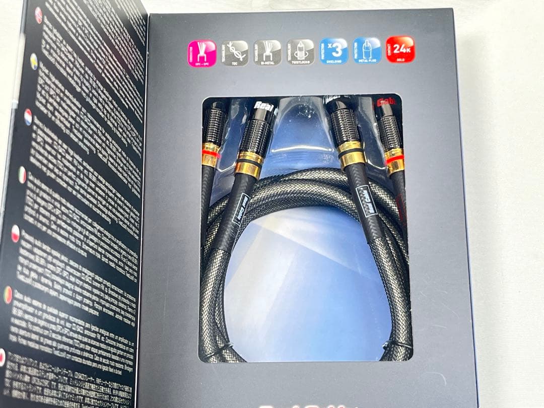 新品 REAL CABLE RCAケーブル 1.0m CA 1801/1.0