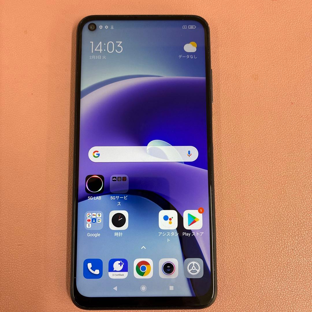 Redmi 5G スマートフォン 本体 ブラック　Redmi Note 9T