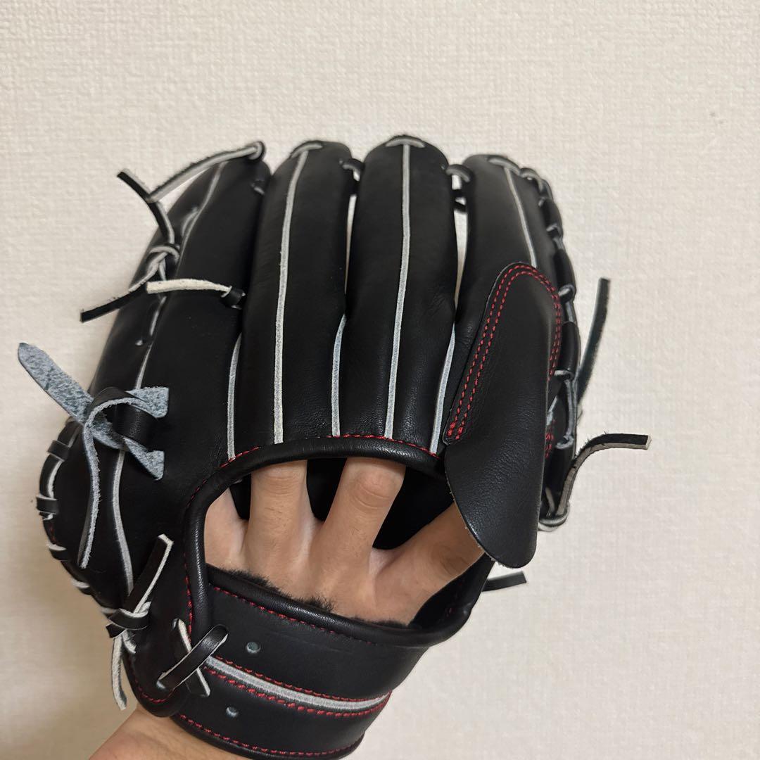 ZETT Neo Status グローブ 右投げ用 ブラック/レッド硬式