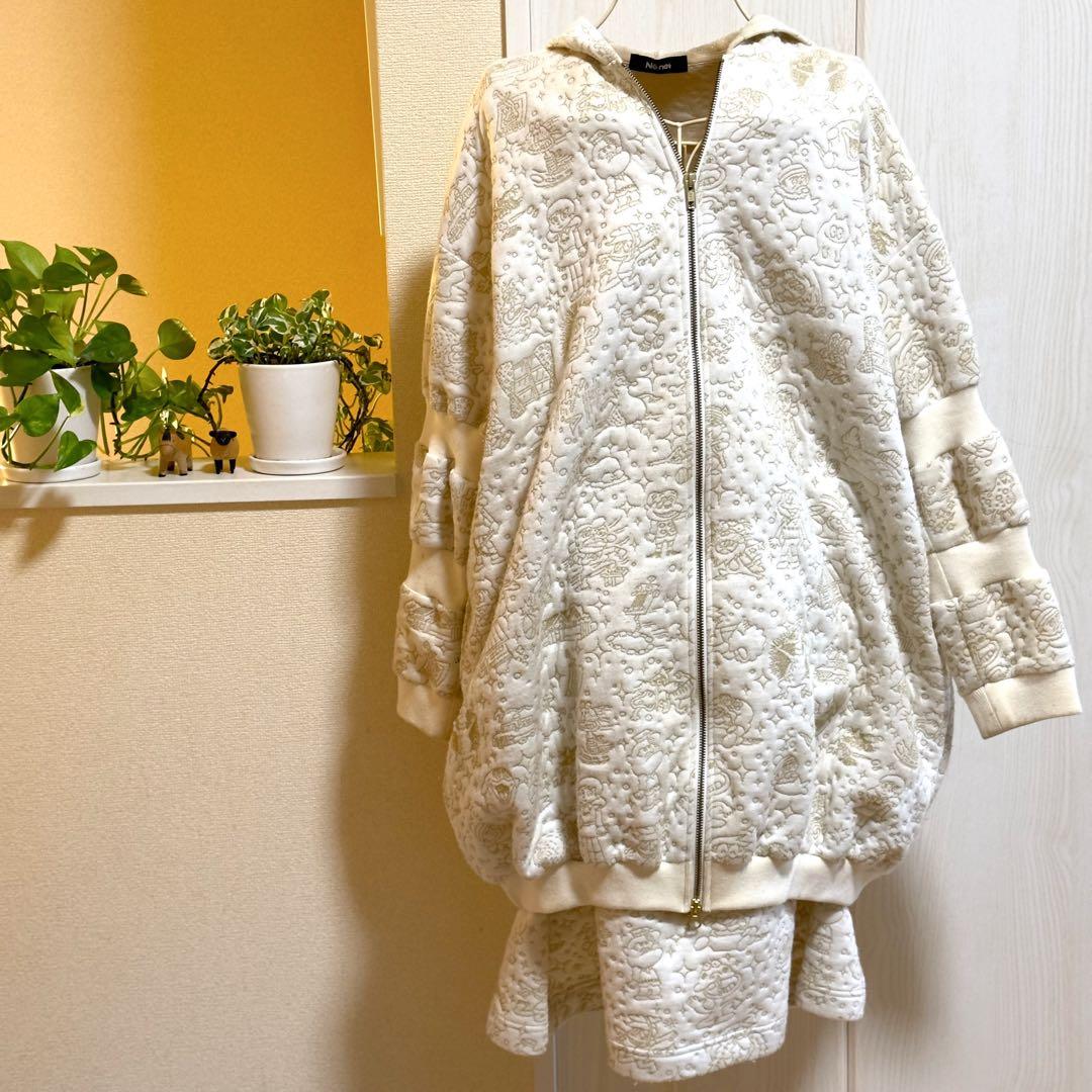 ネネット　ゆめいっぱい　ラメジャガード　タナカカツキ　パーカー　スカート