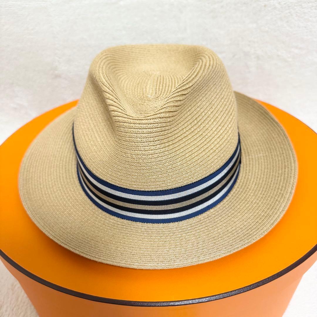 【未使用品】HERMES エルメス 麦わら帽子 ハット ペーパー 正規品