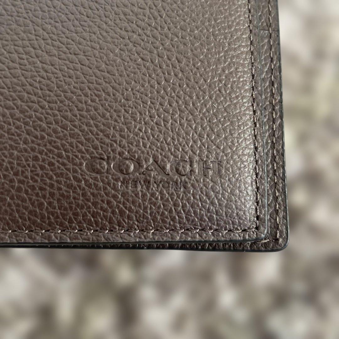 新品　定価49,500円　COACH ブラウン 二つ折り財布