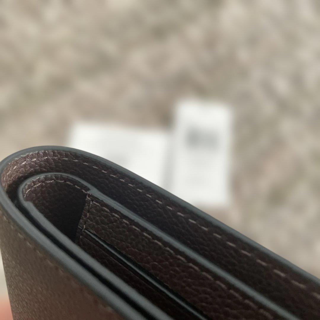 新品　定価49,500円　COACH ブラウン 二つ折り財布