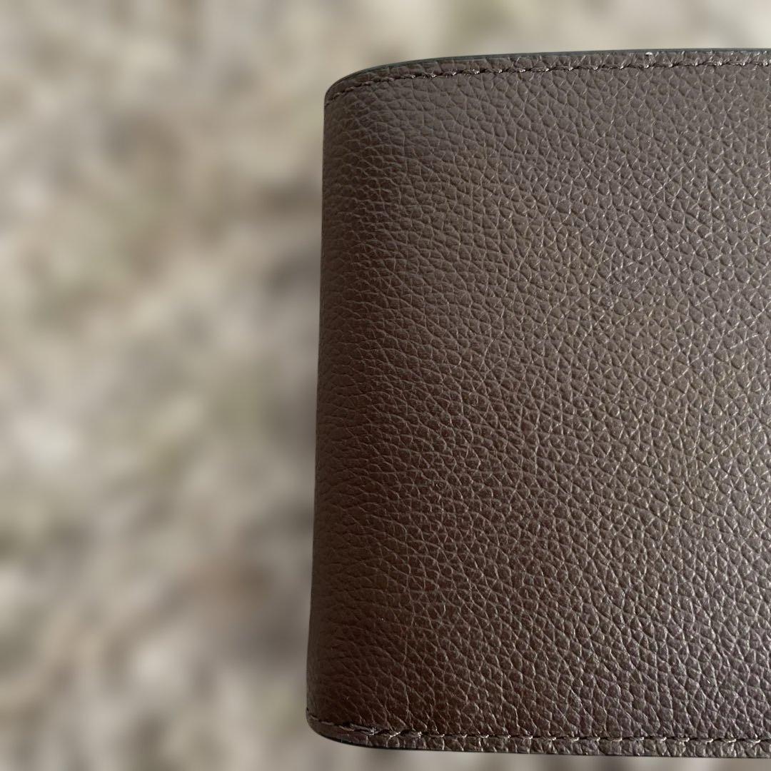 新品　定価49,500円　COACH ブラウン 二つ折り財布