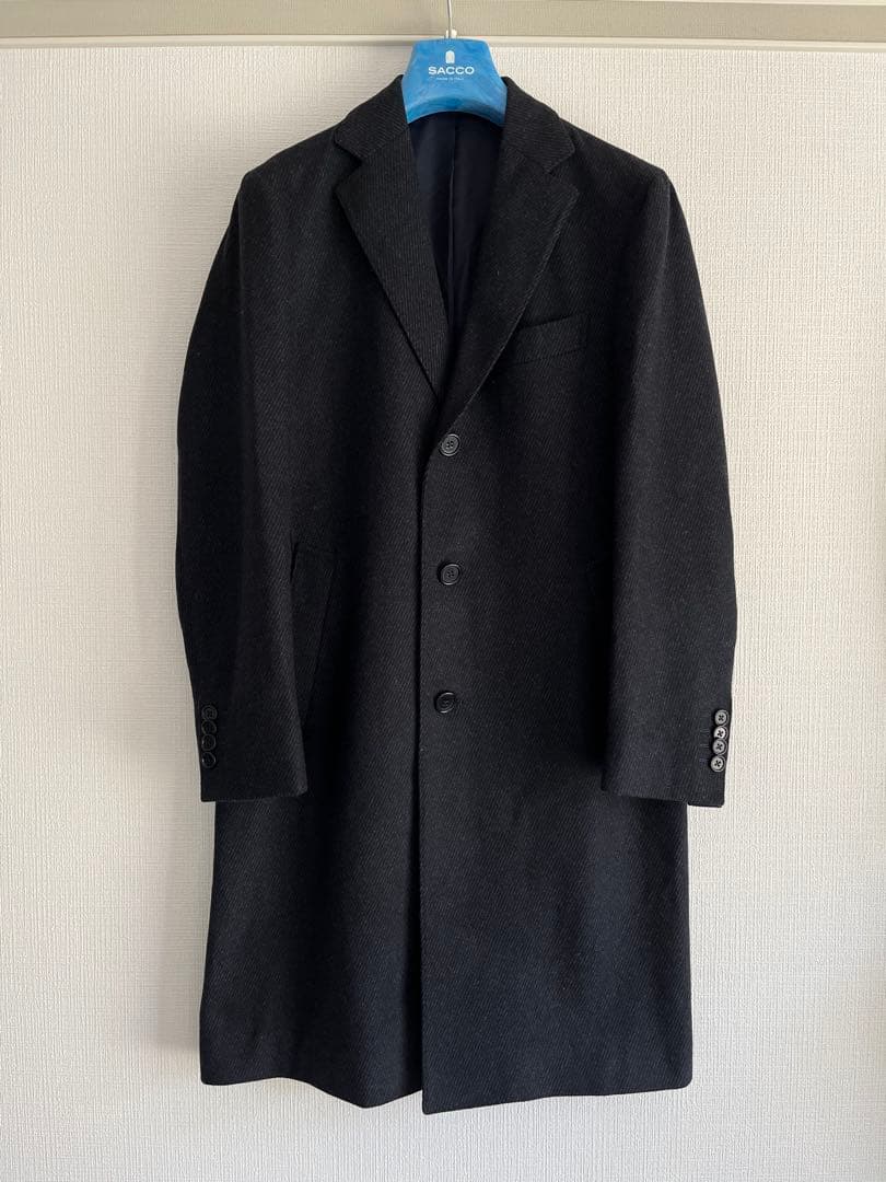 BEAMS F ダイアゴナルツイル スポルベリーノコート 48サイズ