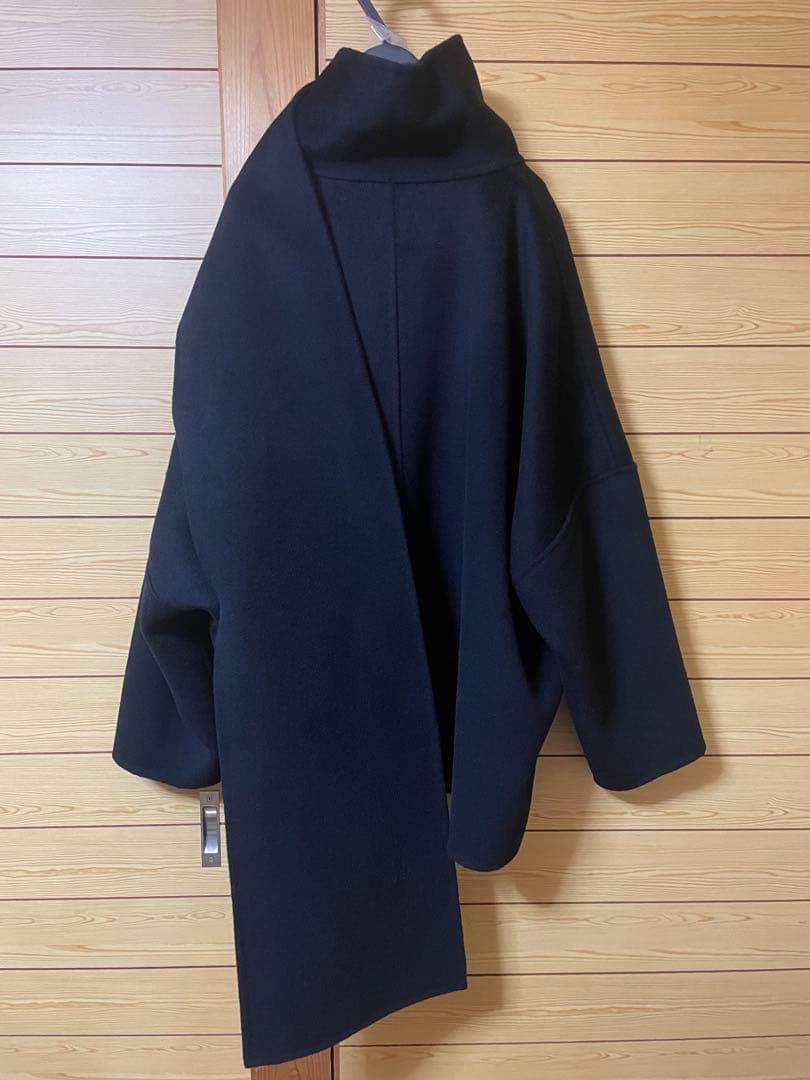 LE CIEL BLEU ルシェルブルー ダブルフェイススカーフウールコート