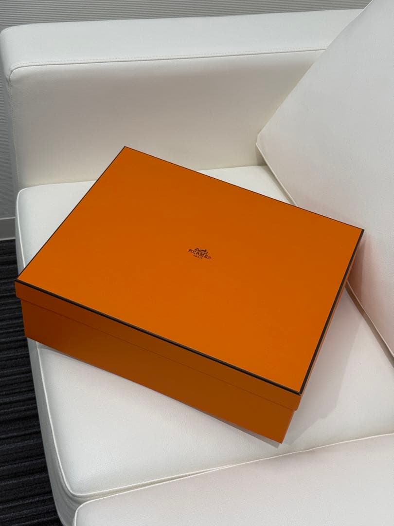 HERMES ホワイトタオルセット オレンジボックス入り