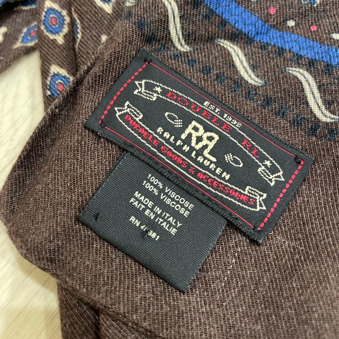 ダブルアールエル RRL イタリアmade ストール ペイズリー