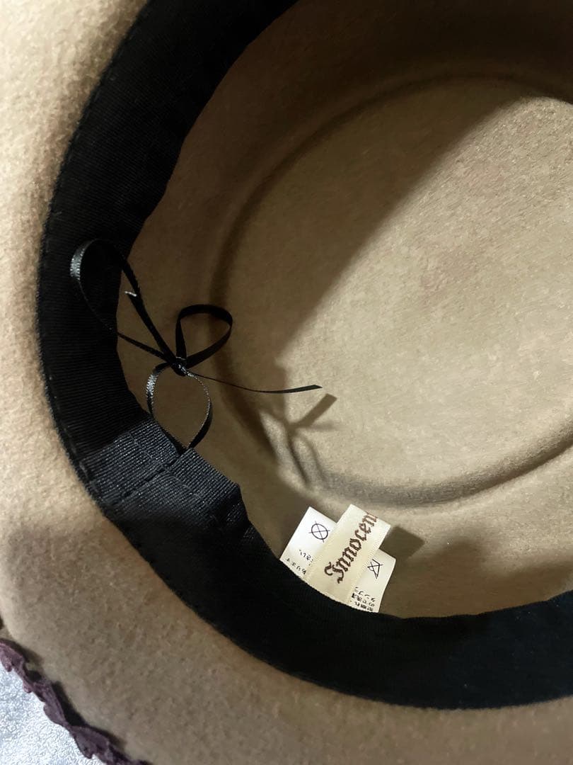 イノセントワールド リボンレースハット　グリーン×ショコラ