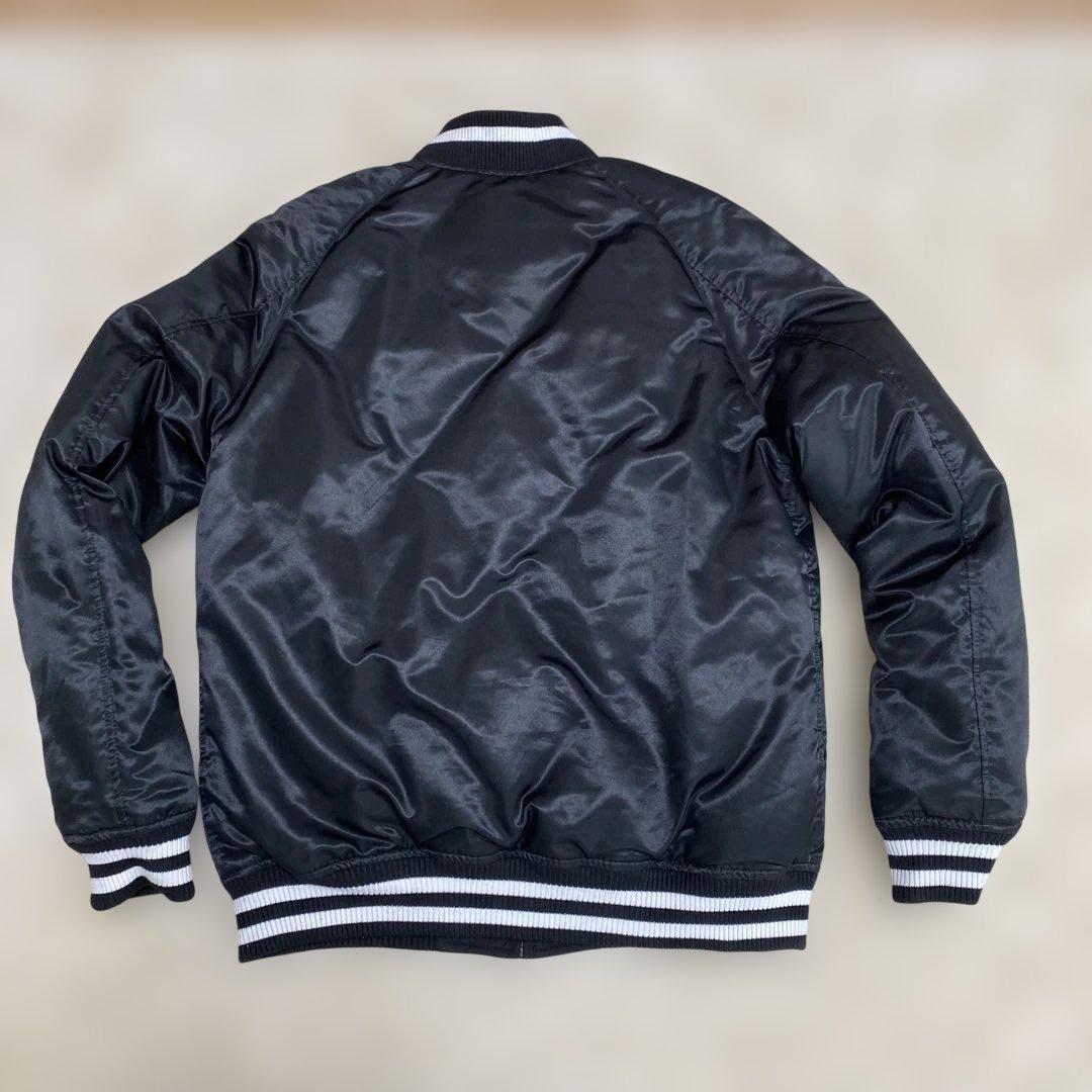 激レア美品！ MA-1 スタジャン 西川ダウン リバーシブル 2WAY 黒 L