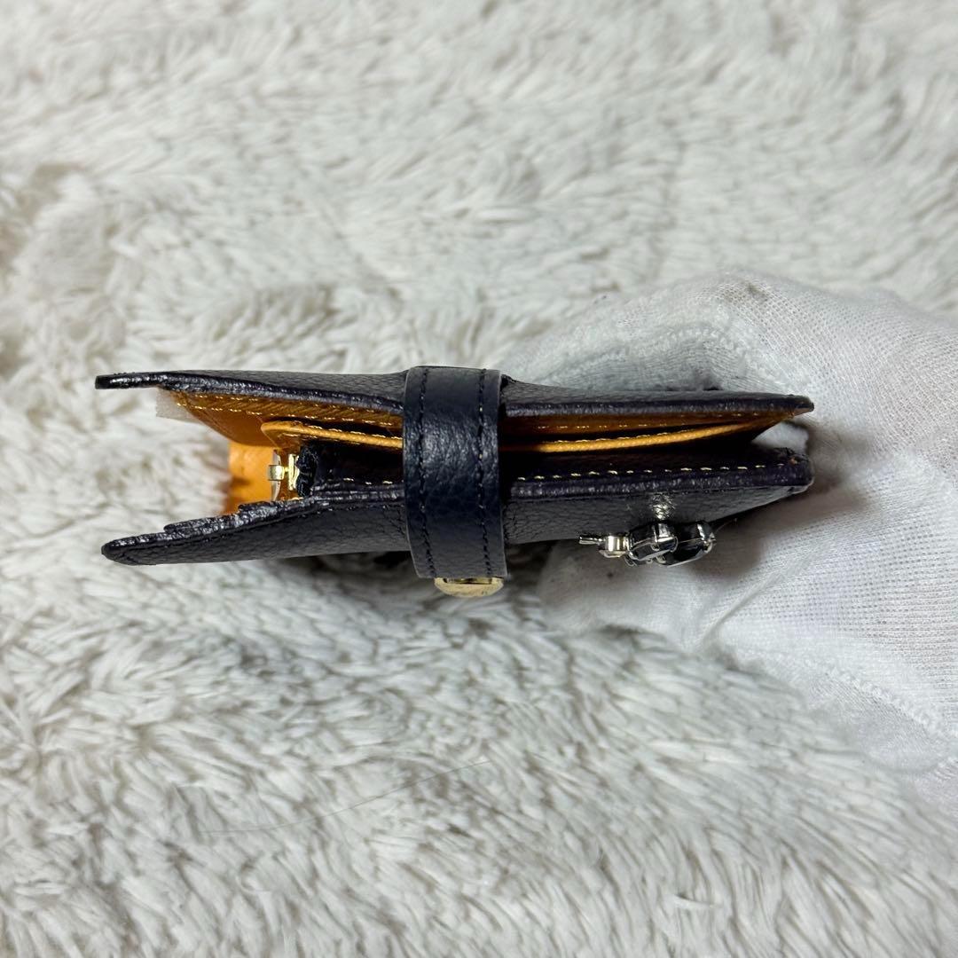 未使用✨A.D.M.J アクセソワ・ドゥ・マドモワゼル　二つ折り　スワロフスキー