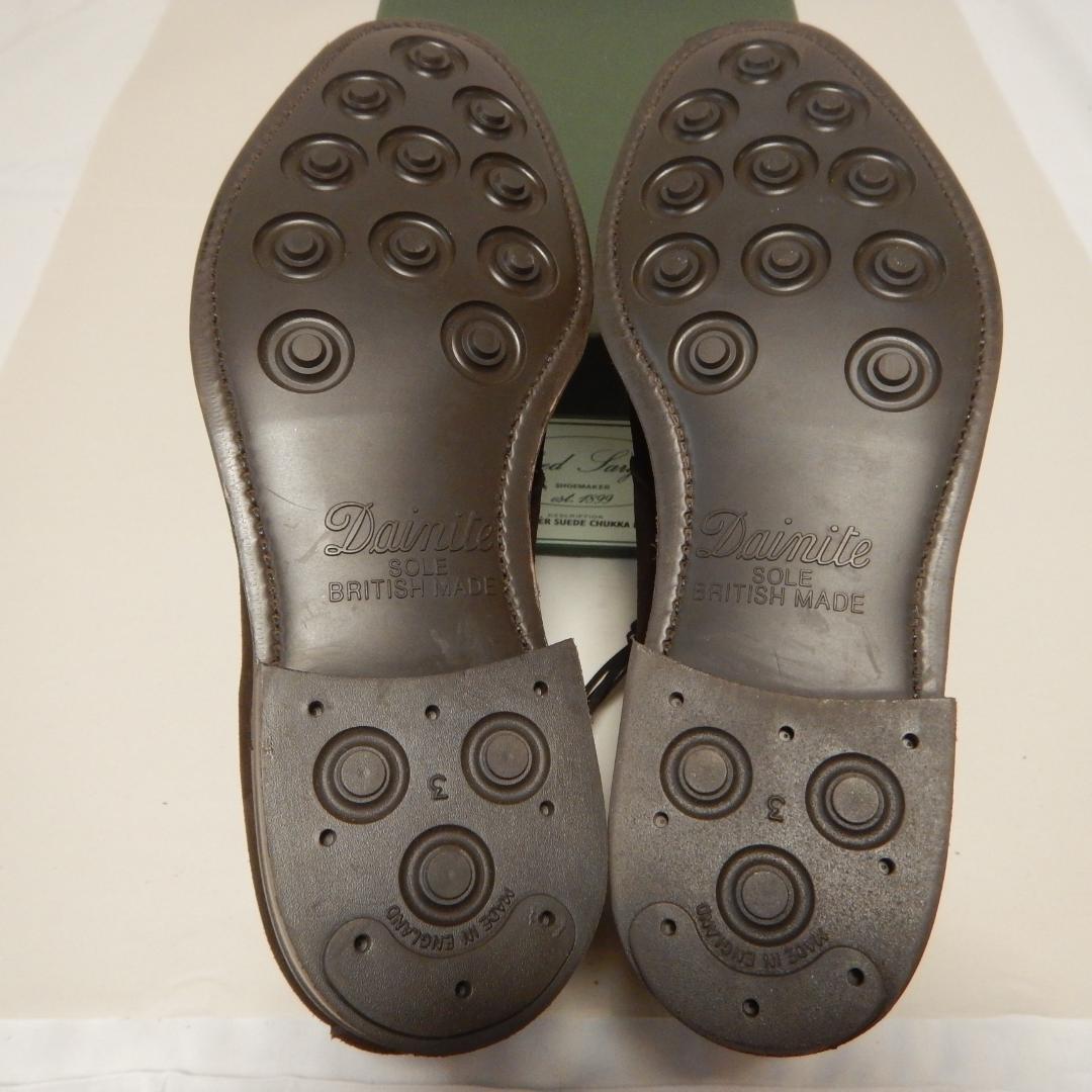 新品未使用 Alfred Sargent スエード チャッカブーツ UK6 DB