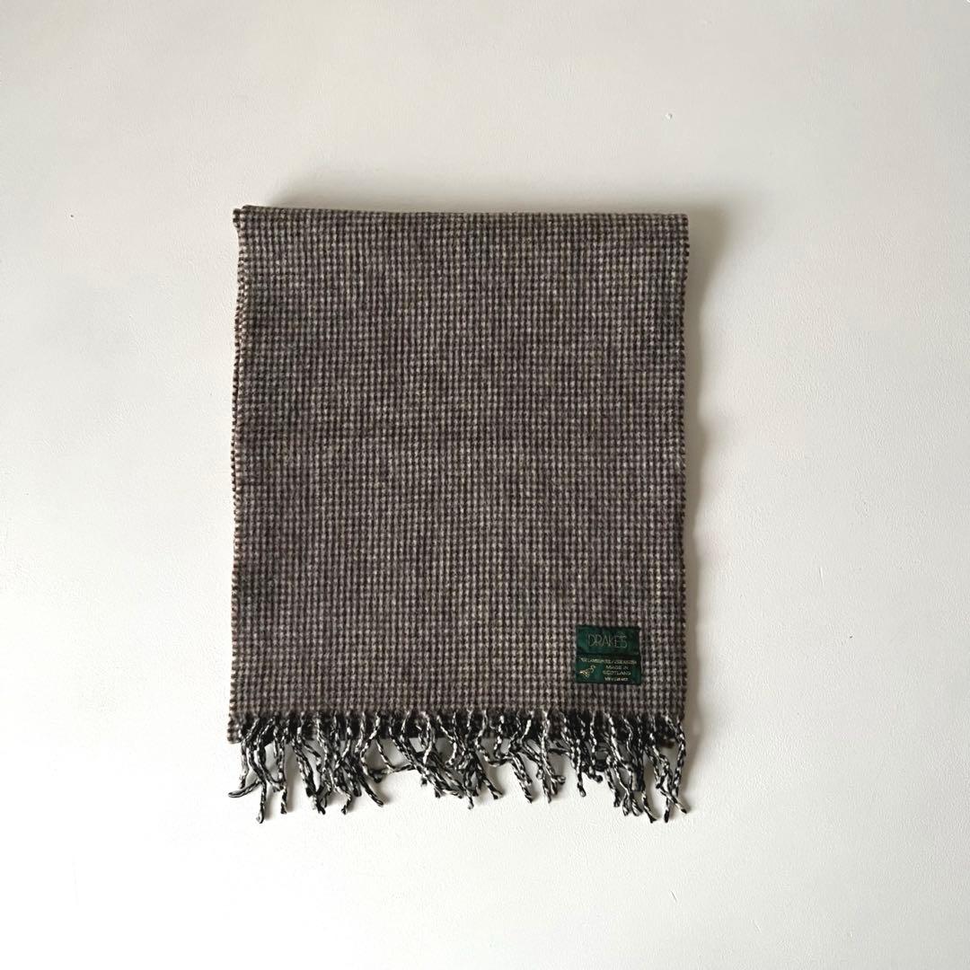 【Sale】Drake’sアンゴラウール マフラーDrakesドレイクス