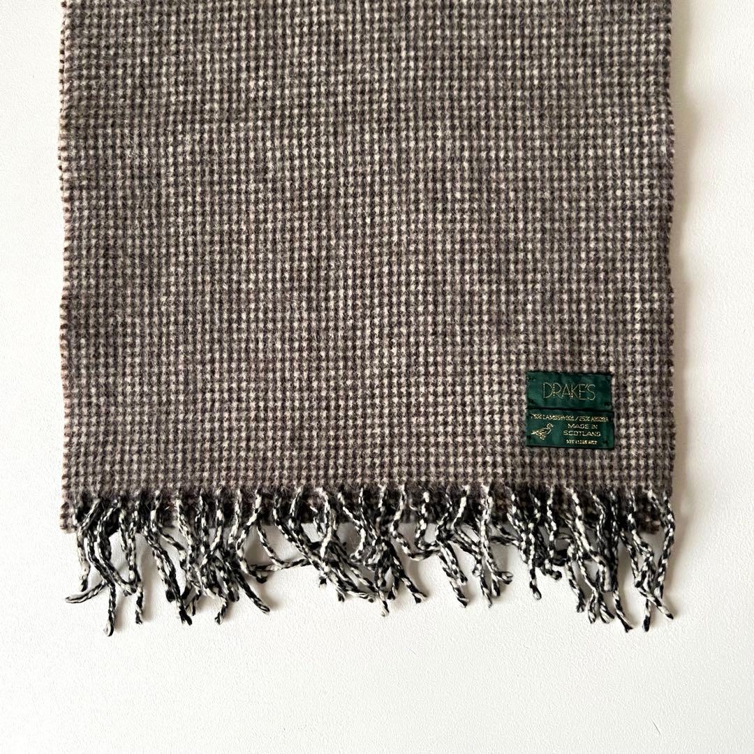 【Sale】Drake’sアンゴラウール マフラーDrakesドレイクス