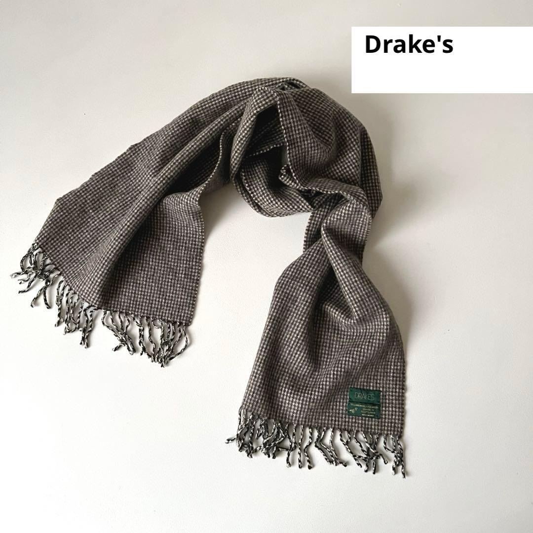 【Sale】Drake’sアンゴラウール マフラーDrakesドレイクス
