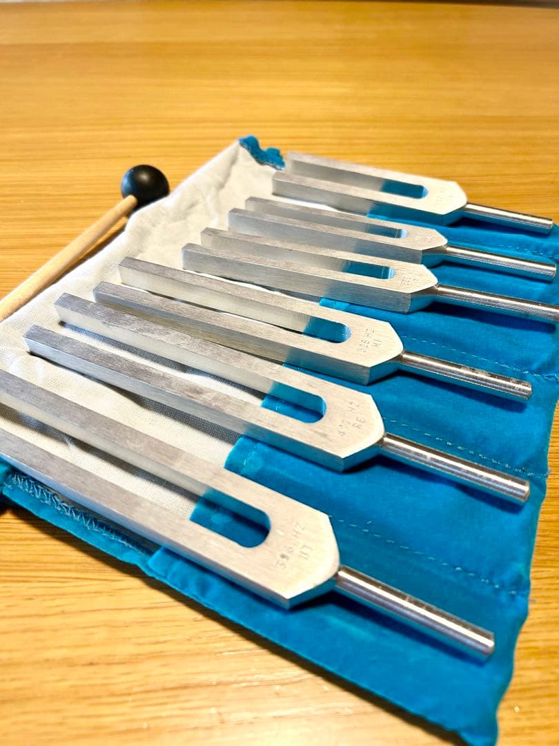 数秘術的な音階・バイオソニックス社製 ソルフェジオチューナーセット６本入