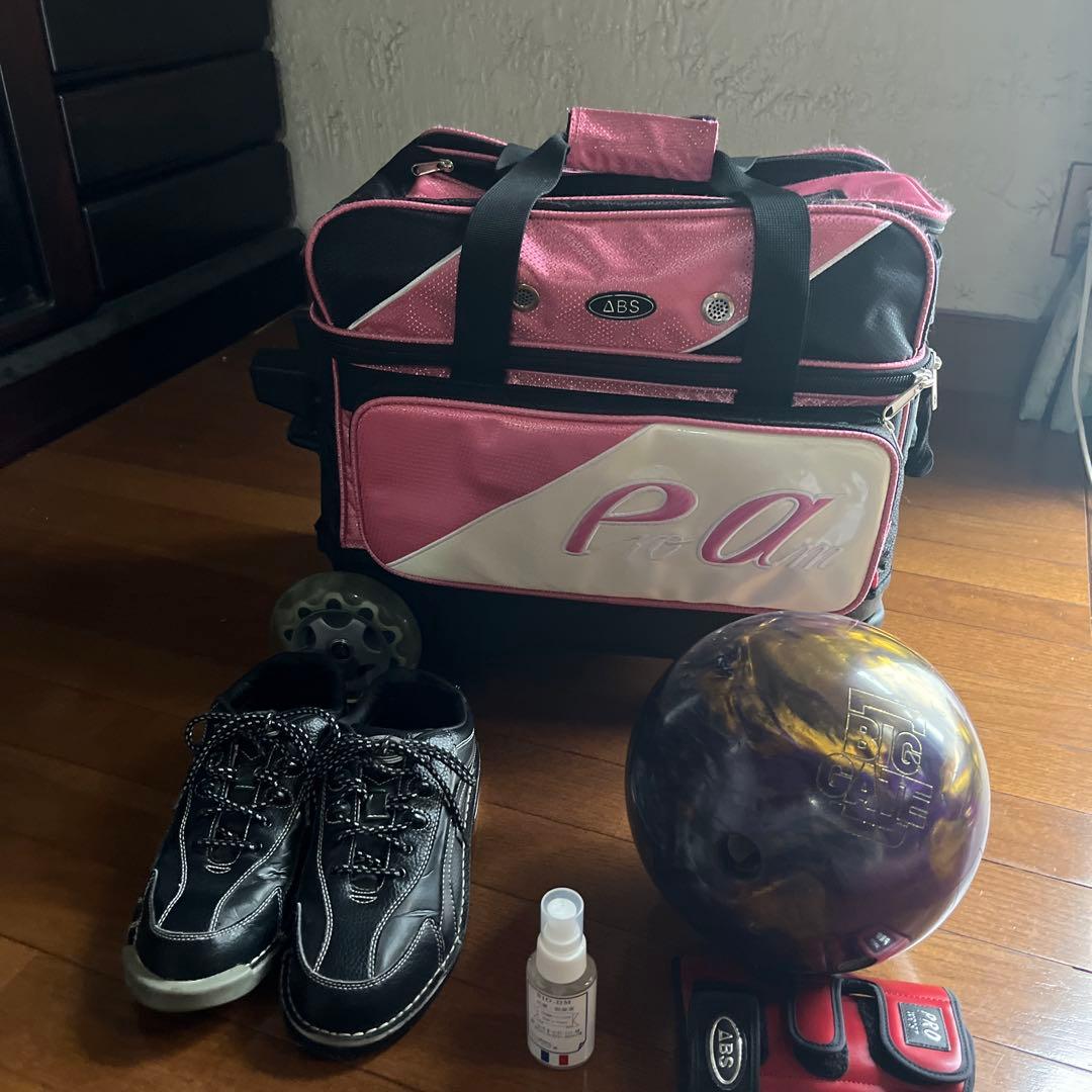 ABS ボウリング用バッグ ボール2個入りキャスター付き　その他アクセサリー