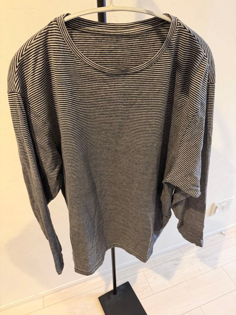 トップス PORTER CLASSIC BEATNIK BORDER CREWNECK