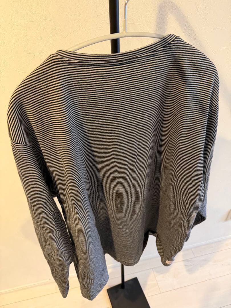 トップス PORTER CLASSIC BEATNIK BORDER CREWNECK