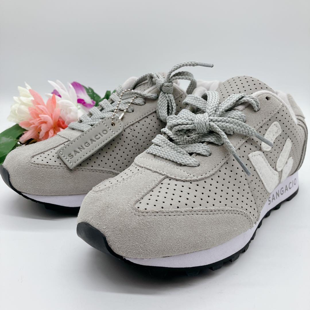 専用未使用級✨サンガッチョ にゅ スニーカー ムーン　グレイ ヌバック　スエード