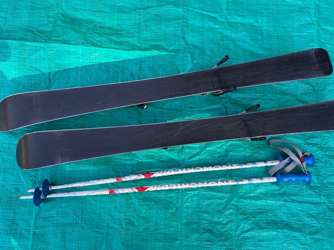 子供用　スキー4点セット　100cm 青