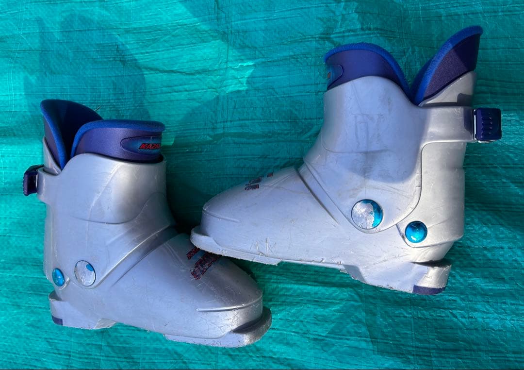 子供用　スキー4点セット　100cm 青