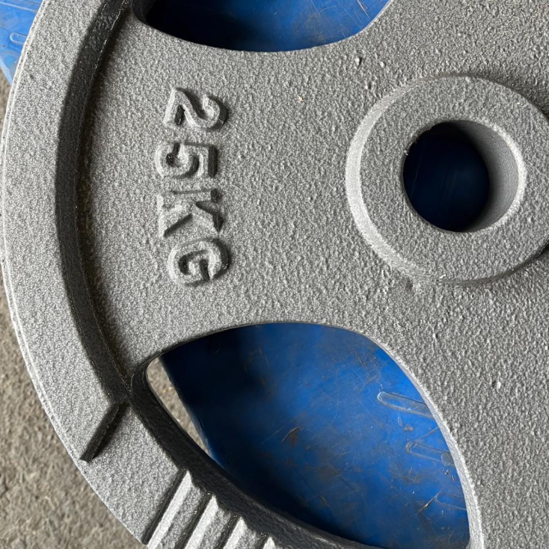 50mm 3グリップアイアンプレート　25㎏4枚 　計100㎏