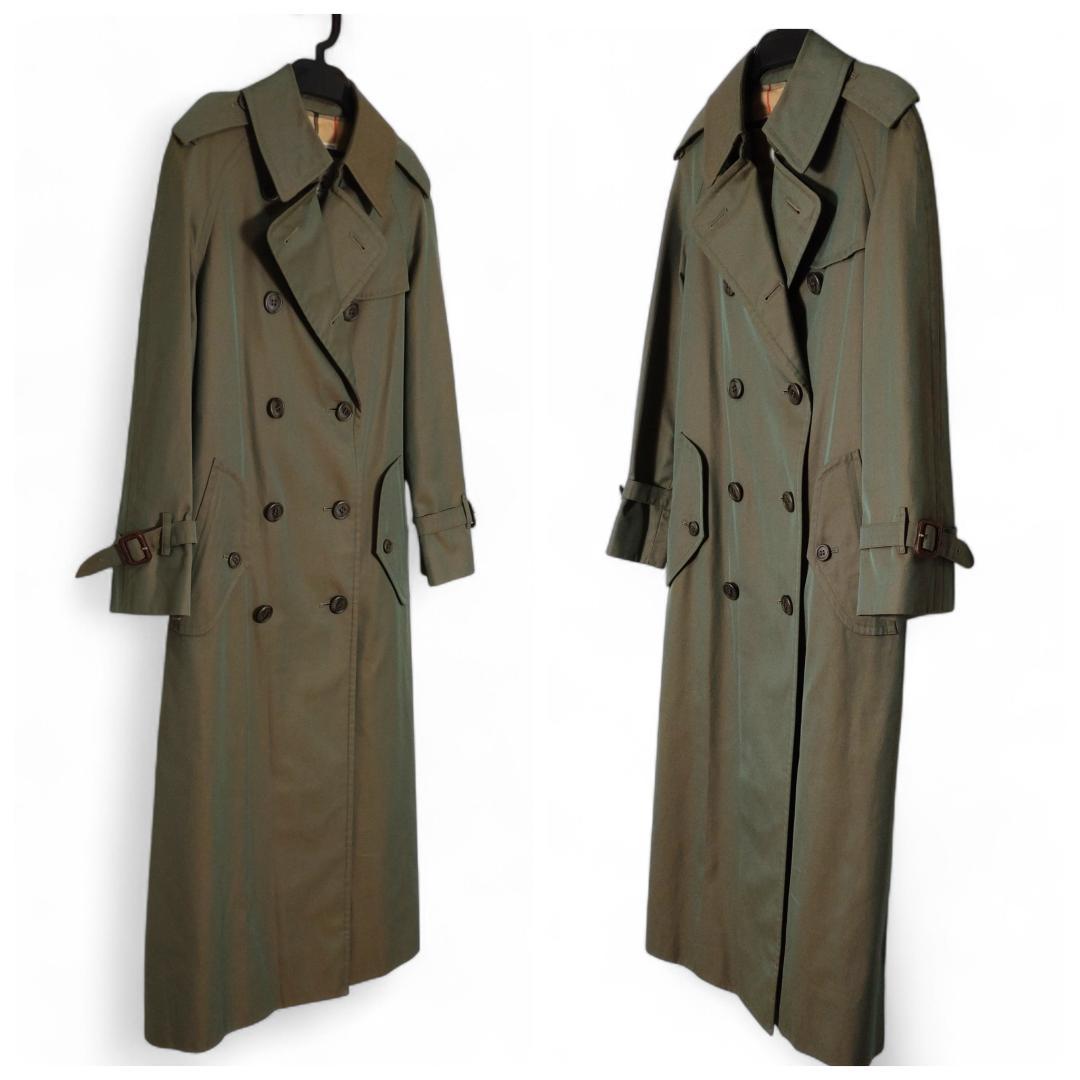 極美品✨BURBERRYS バーバリー ロング トレンチコート 玉虫色