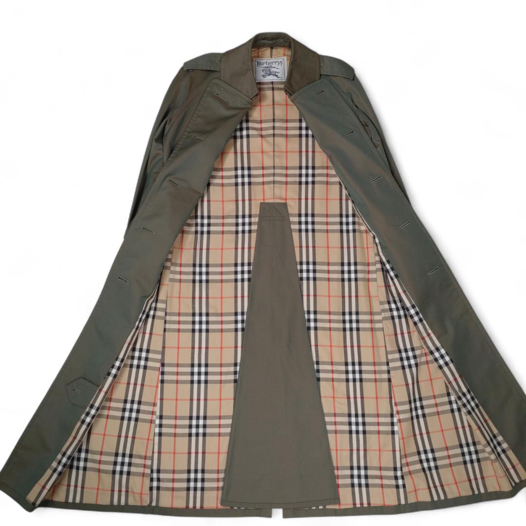 極美品✨BURBERRYS バーバリー ロング トレンチコート 玉虫色