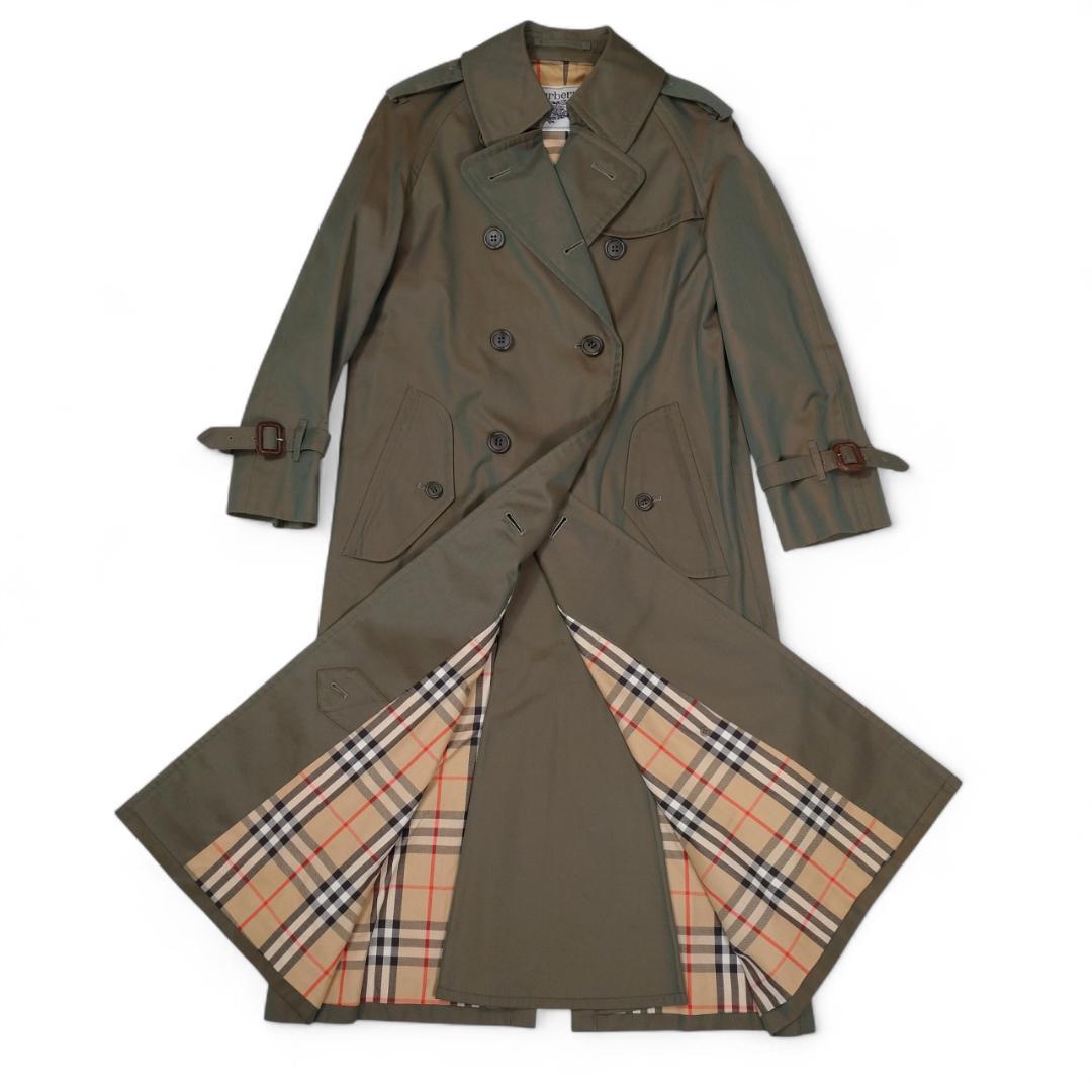 極美品✨BURBERRYS バーバリー ロング トレンチコート 玉虫色