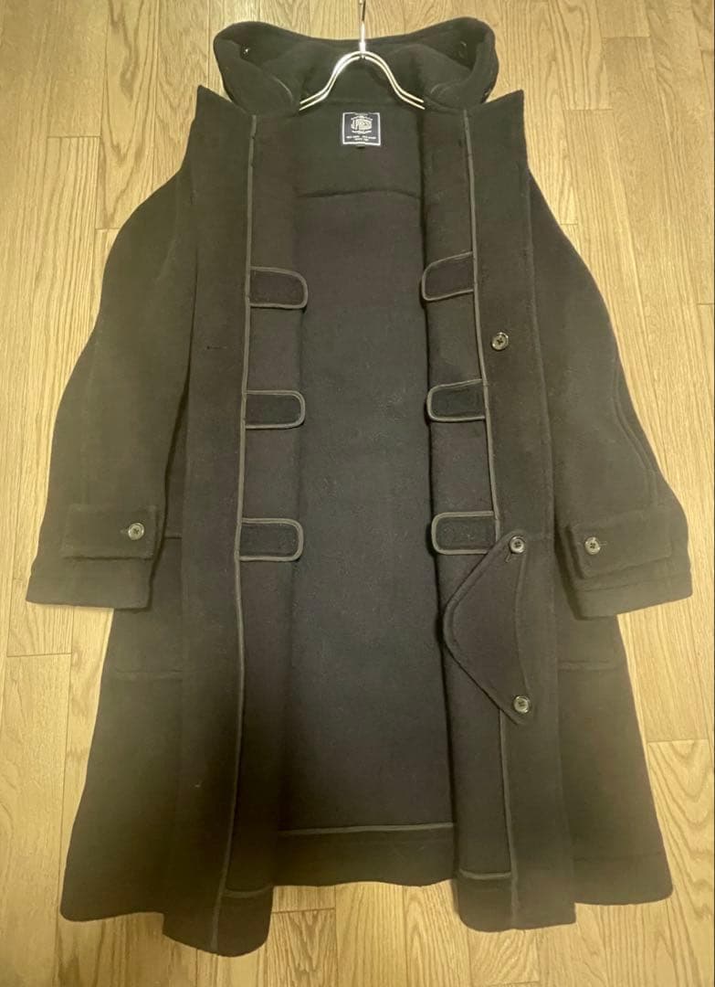 ＬサイズJ.PRESS ダッフルコート日本製 ネイビー フード付 ジェイプレス