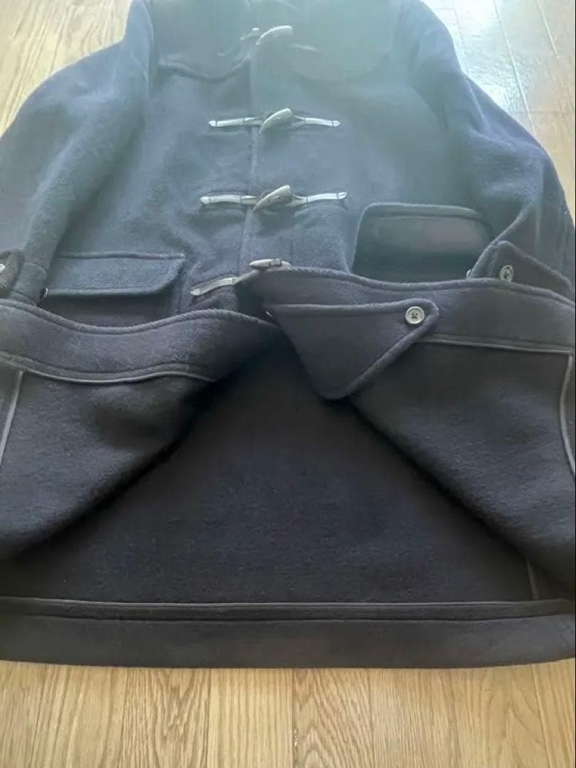 ＬサイズJ.PRESS ダッフルコート日本製 ネイビー フード付 ジェイプレス