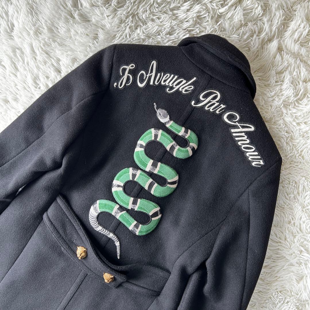 ◎Rare現行◎GUCCI キングスネーク×タイガー×Bee チェスターコート