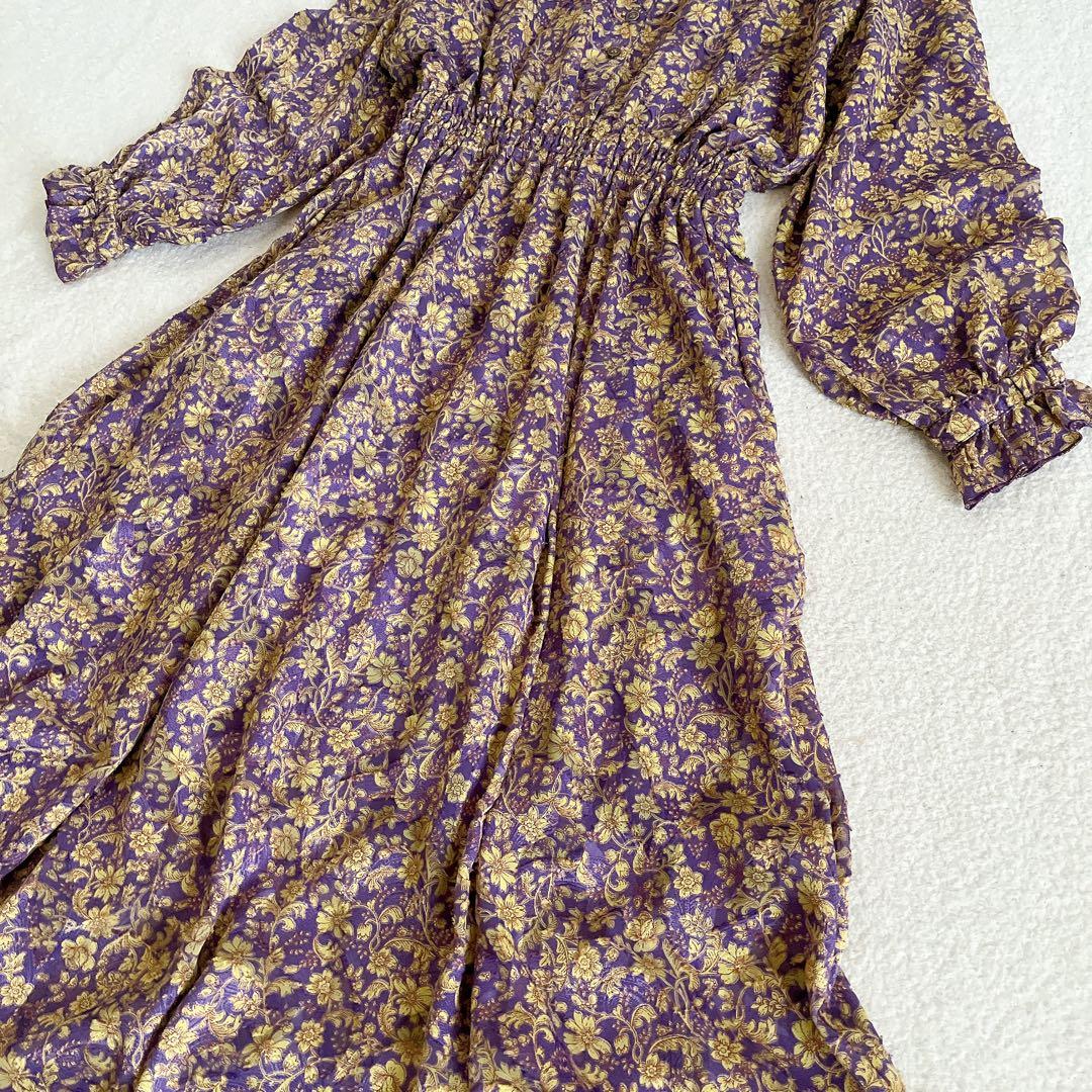 intimite アンティミテ カット ジャガード プリント ワンピース 総柄