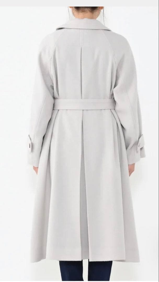 COHINA バックフレアウールコート short