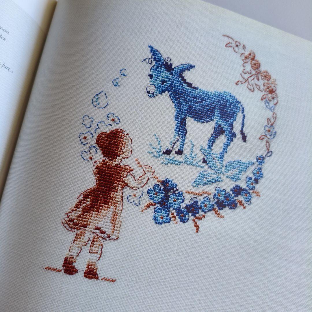 クロスステッチ　洋書　ヴェロニクアンジャンジェ　図案本