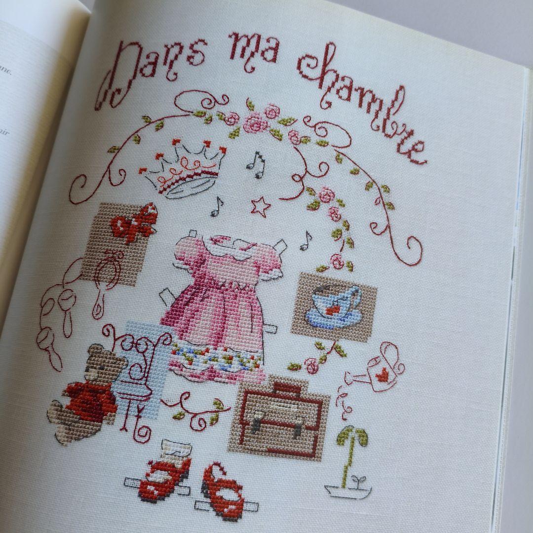 クロスステッチ　洋書　ヴェロニクアンジャンジェ　図案本